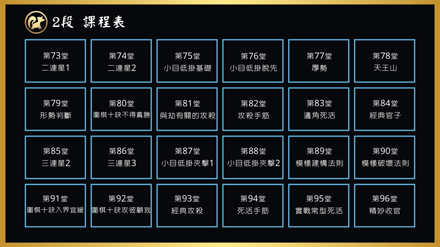 10級-3段必修課