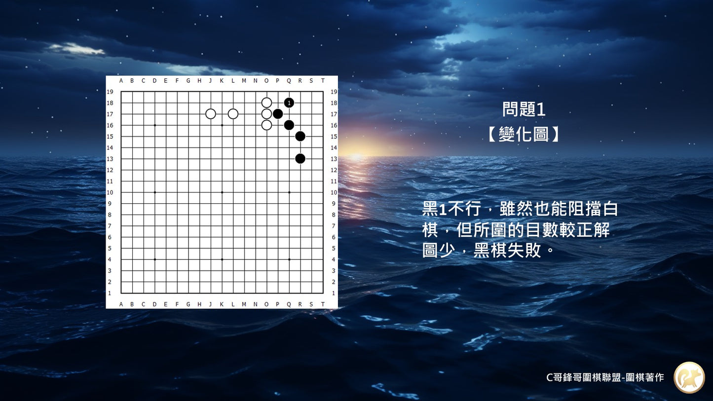 C哥鋒哥圍棋官子系列-官子1級-第2本