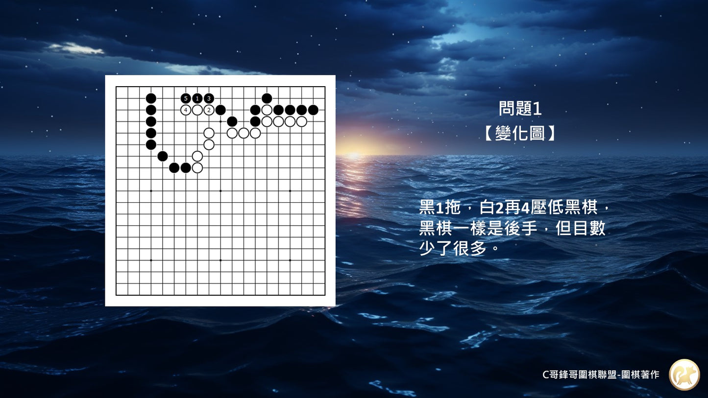 C哥鋒哥圍棋官子系列-官子5-7段綜合測驗-第1本