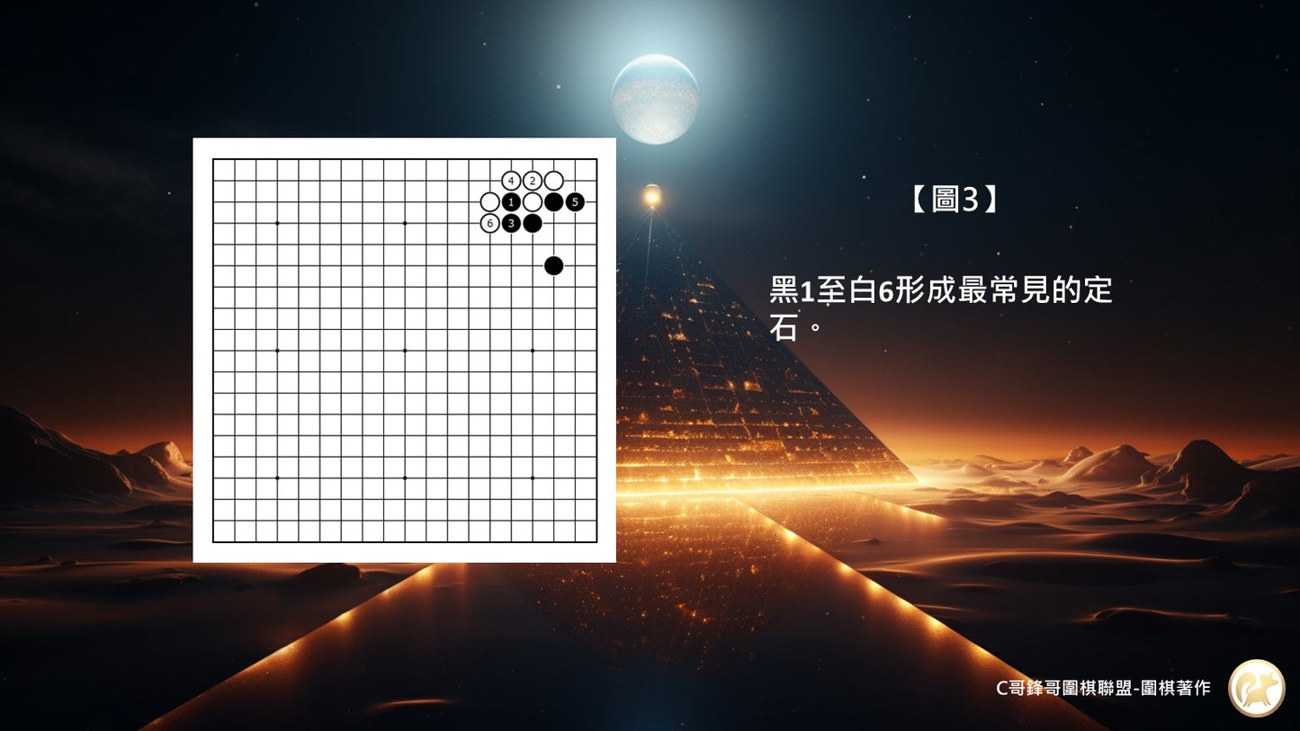 C哥鋒哥圍棋定石與常型系列-基礎星位掛角小飛1和2