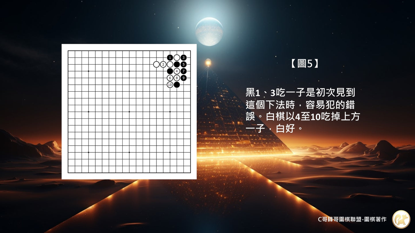 C哥鋒哥圍棋定石與常型系列-基礎星位掛角小飛1和2